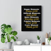 ''Everything GOD'' Canvas Gallery Wraps (black)