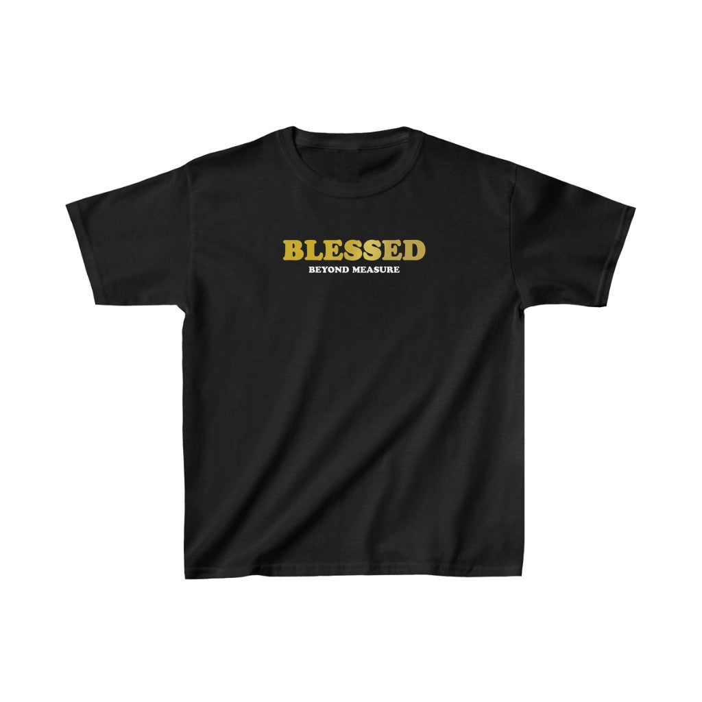 ''Blessed Beyond Measure'' Gold Edition Kids Tee - H.O.Y (Humans Of Yahweh)