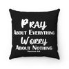 Philippians 4:6 Black Pillow