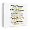 ''Everything GOD'' Canvas Gallery Wraps (white)