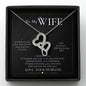 To My Wife - Double Hearts Necklace - H.O.Y (Humans Of Yahweh)
