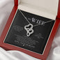 To My Wife - Double Hearts Necklace - H.O.Y (Humans Of Yahweh)