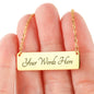Psalm 139:14 Bar Necklace