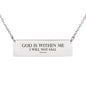 ''God is within me, I will not fall'' (PS46:5)