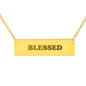 Blessed Bar Necklace