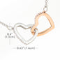 To My Gorgeous Girlfriend - Interlocked Hearts Necklace - H.O.Y (Humans Of Yahweh)