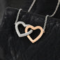 To My Gorgeous Girlfriend - Interlocked Hearts Necklace - H.O.Y (Humans Of Yahweh)