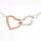 To My Gorgeous Girlfriend - Interlocked Hearts Necklace - H.O.Y (Humans Of Yahweh)