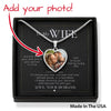 To My Wife - Customized Heart Necklace - H.O.Y (Humans Of Yahweh)