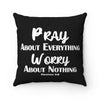 Philippians 4:6 Black Pillow