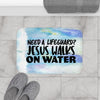 Funny Christian Bath Mat (Jesus Walks On Water)