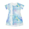 Load image into Gallery viewer, &#39;&#39;YHWH x יהוה‎&#39;&#39; Blue Tie-Dye T-Shirt Dress - H.O.Y (Humans Of Yahweh)
