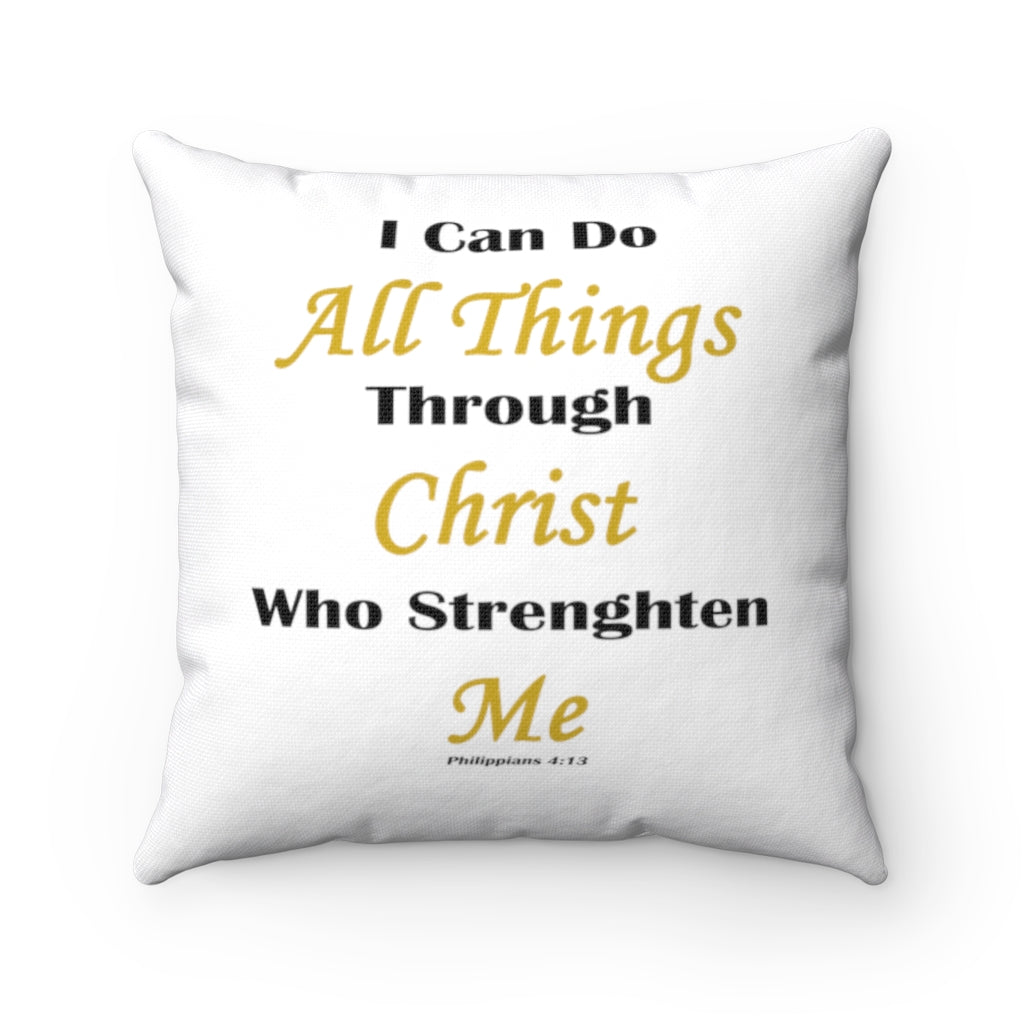 Philippians 4:13 Pillow