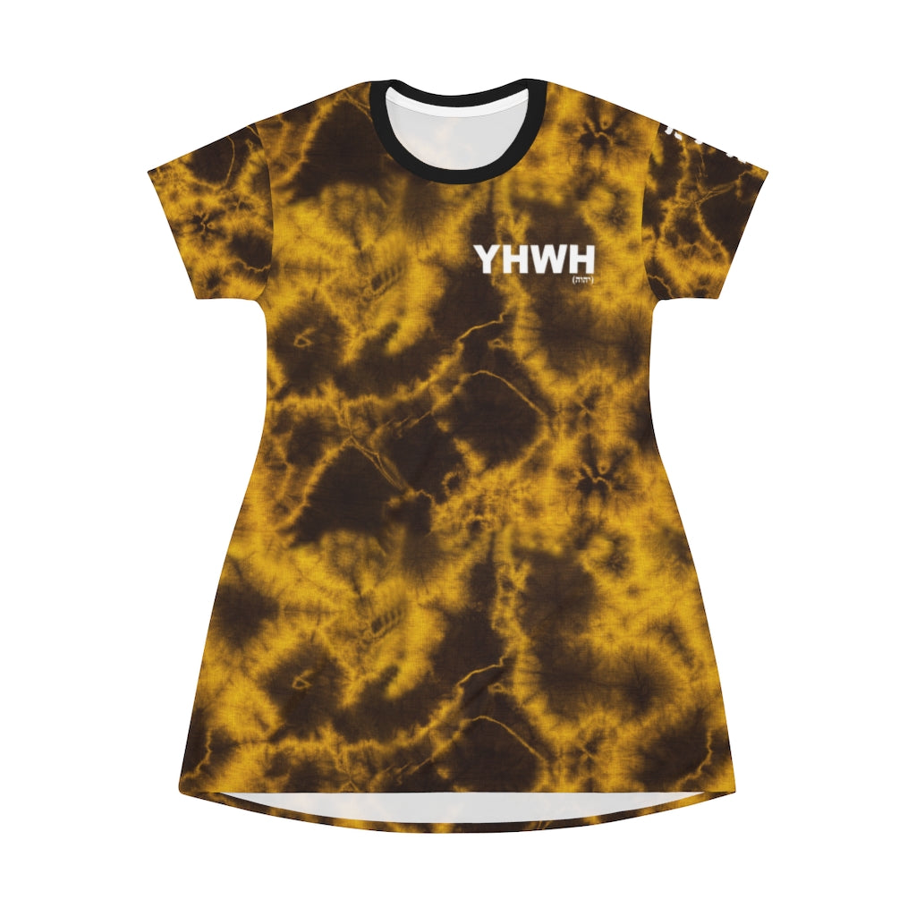 YHWH x '' Black Gold Tie-Dye T-Shirt Dress H.O.Y (Humans Of Yahweh) YHWH x '' Black Gold Tie-Dye T-Shirt Dress H.O.Y (Humans Of Yahweh)