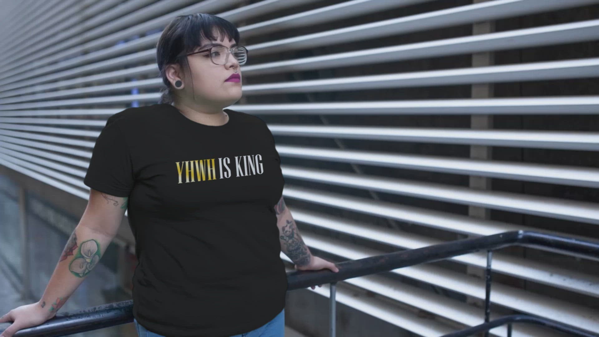 ''YHWH is KING'' Gold Edition Tee