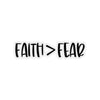 ''Faith over Fear'' Stickers - H.O.Y (Humans Of Yahweh)
