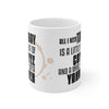 ''All I Need Is A Little Bit Of Coffee And A Whole Lotta YAHWEH'' Ceramic Mug (11oz)