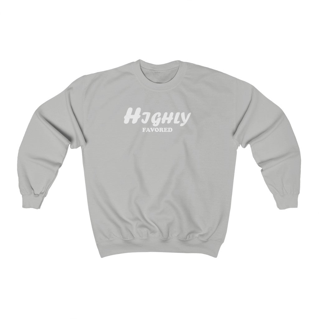 ''Highly Favored'' Crewneck Sweatshirt - H.O.Y (Humans Of Yahweh)