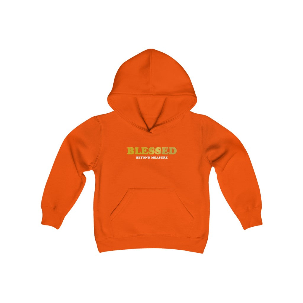 ''Blessed beyond measure'' Gold Edition Kids Hoodie - H.O.Y (Humans Of Yahweh)