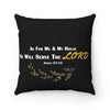 Joshua 21:15 Black Pillow