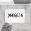 ''Blessed By The Amazing Grace Of God'' Bath Mat