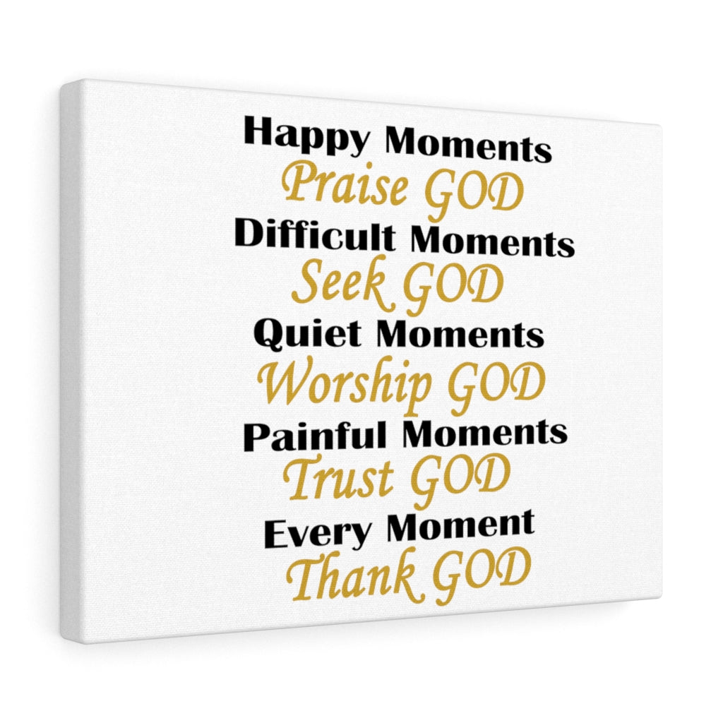 ''Everything GOD'' Canvas Gallery Wraps (white)