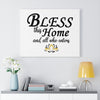 Load image into Gallery viewer, &#39;&#39;Bless this home and all who enters&#39;&#39; Canvas Gallery Wraps (White)