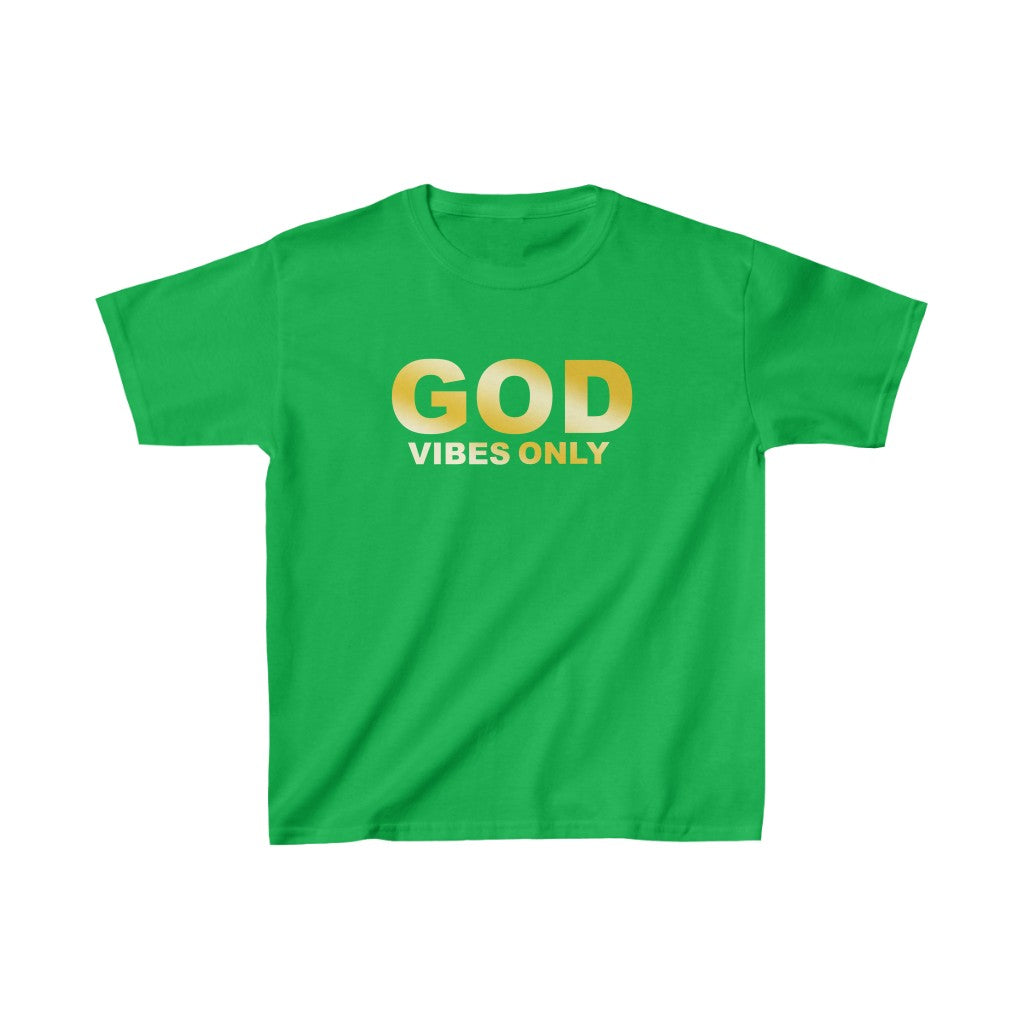 ''God Vibes Only'' Gold Edition Kids Tee - H.O.Y (Humans Of Yahweh)