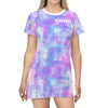 Load image into Gallery viewer, &#39;&#39;YHWH x יהוה‎&#39;&#39; Mauve Tie-Dye T-Shirt Dress - H.O.Y (Humans Of Yahweh)