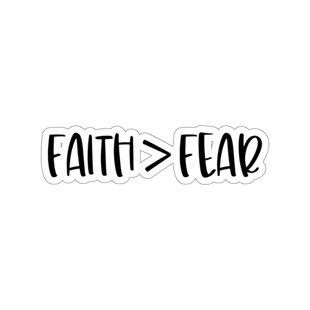 ''Faith over Fear'' Stickers - H.O.Y (Humans Of Yahweh)