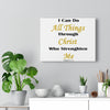 Load image into Gallery viewer, &#39;&#39;Philippians 4:13&#39;&#39; Canvas Gallery Wraps (White)