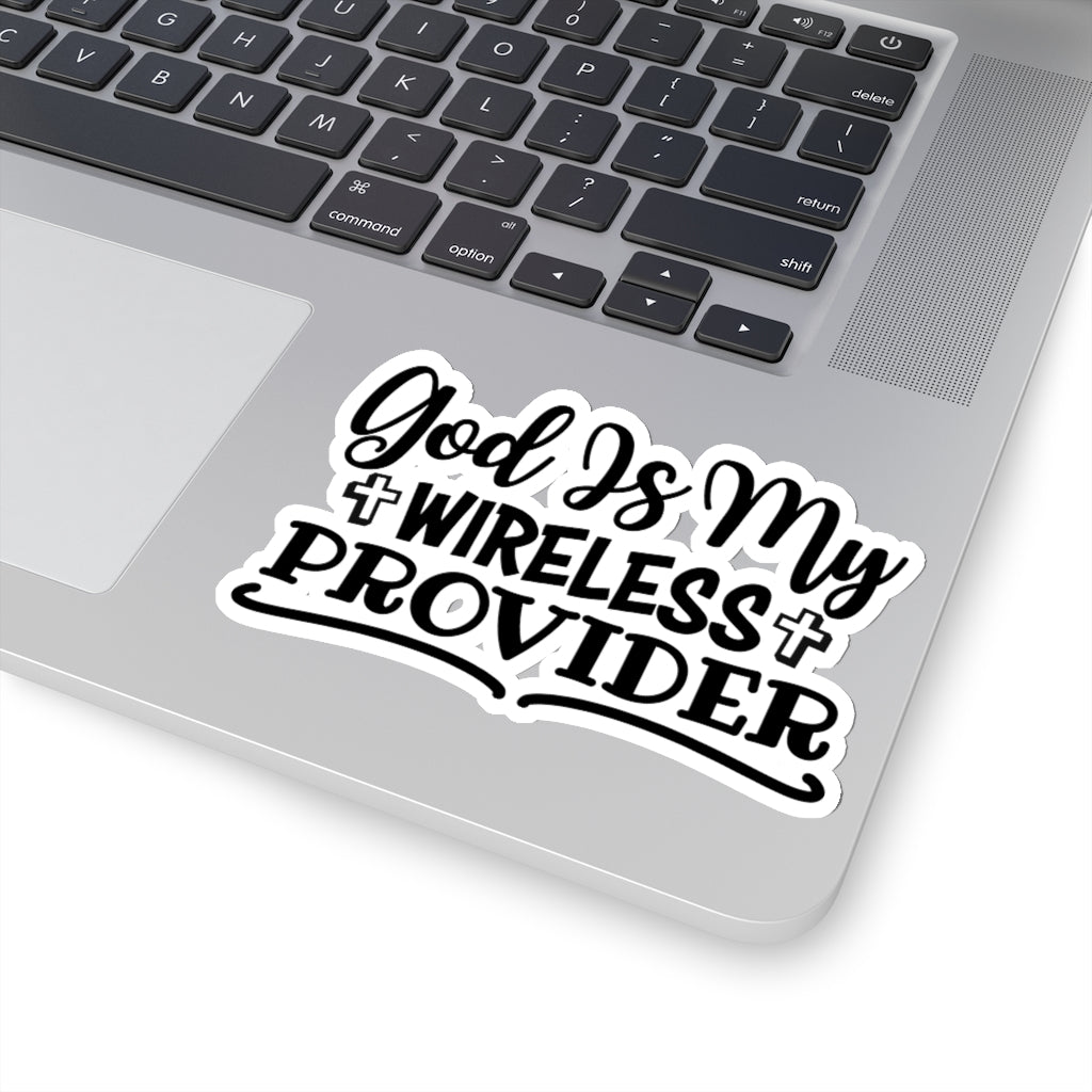 ''God is my wireless provider'' Stickers - H.O.Y (Humans Of Yahweh)