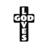 ''God loves'' Stickers - H.O.Y (Humans Of Yahweh)