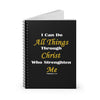 Load image into Gallery viewer, &#39;&#39;I can do all things through Christ...&#39;&#39; Black Notebook