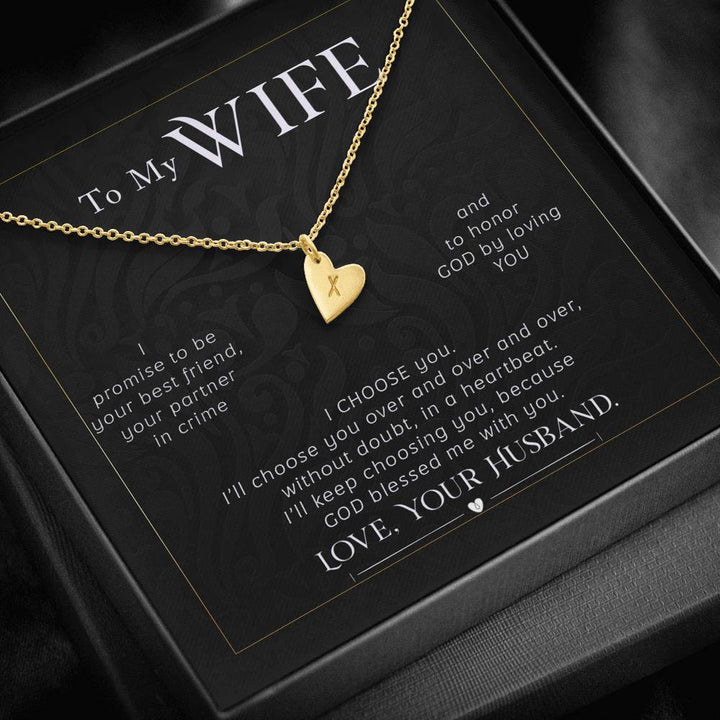 To My Wife - Sweet Heart Necklace - H.O.Y (Humans Of Yahweh)