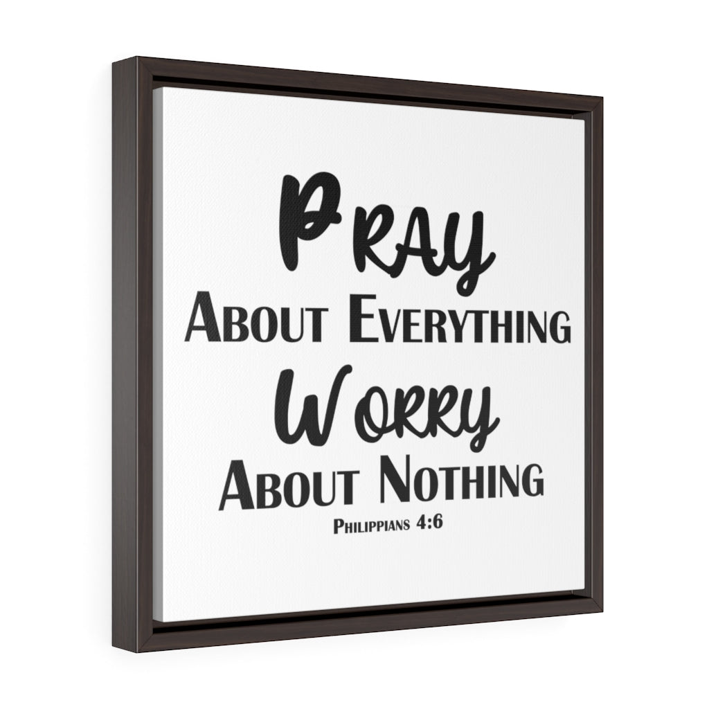 ''Philippians 4:6'' Canvas Gallery Wraps Framed Canvas (white)
