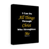 Load image into Gallery viewer, &#39;&#39;Philippians 4:13&#39;&#39; Canvas Gallery Wraps (Black)