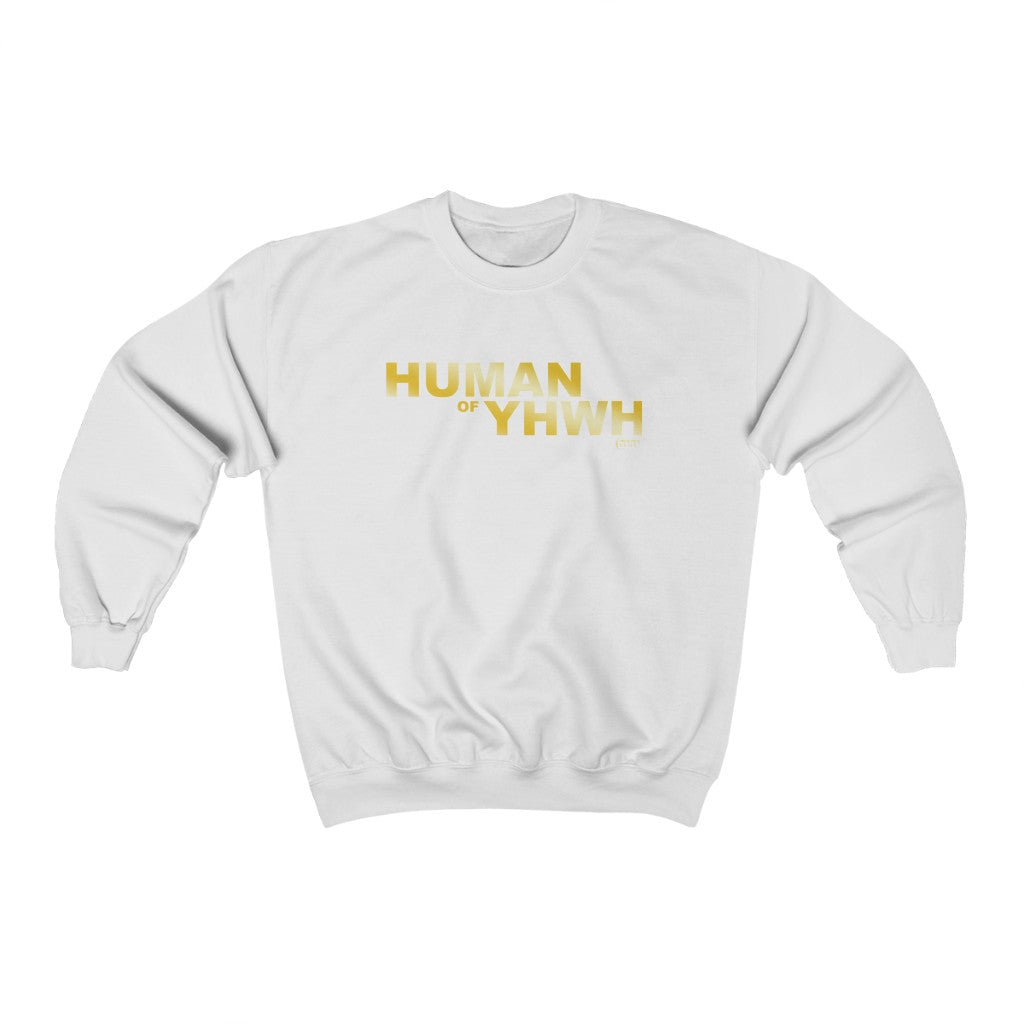 ''Human Of YHWH'' Gold Edition Crewneck Sweatshirt - H.O.Y (Humans Of Yahweh)