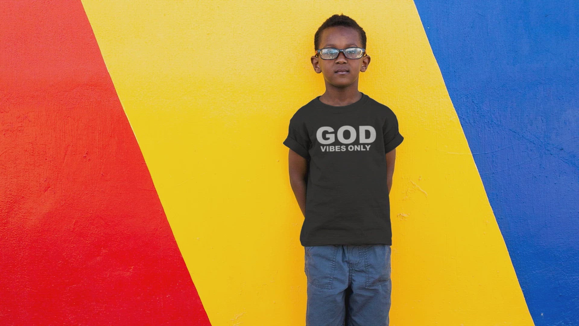 ''God Vibes Only'' Kids Tee