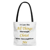 Load image into Gallery viewer, Philippians 4:13 Tote (White)