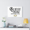 Load image into Gallery viewer, &#39;&#39;Bless this home and all who enters&#39;&#39; Canvas Gallery Wraps (White)