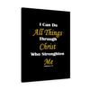 Load image into Gallery viewer, &#39;&#39;Philippians 4:13&#39;&#39; Canvas Gallery Wraps (Black)