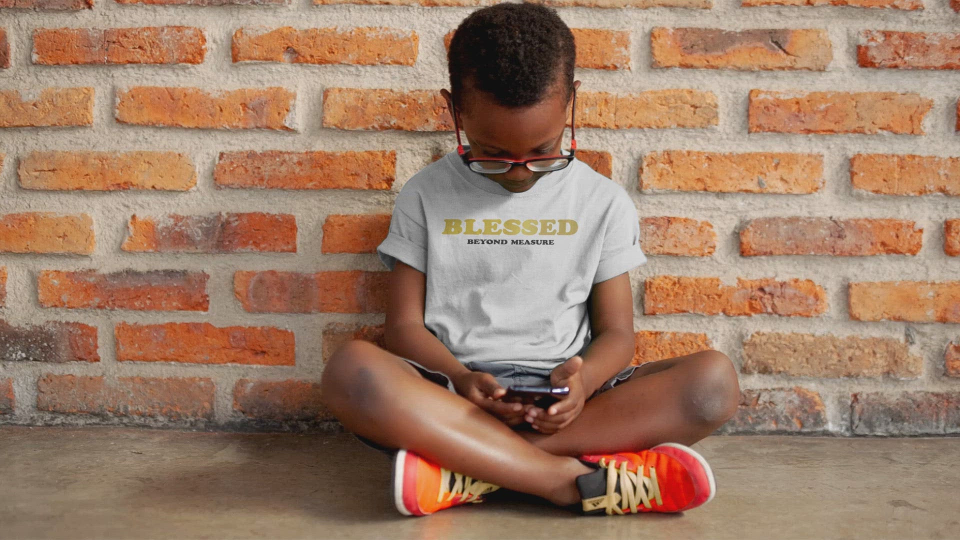''Blessed Beyond Measure'' Gold Edition Kids Tee