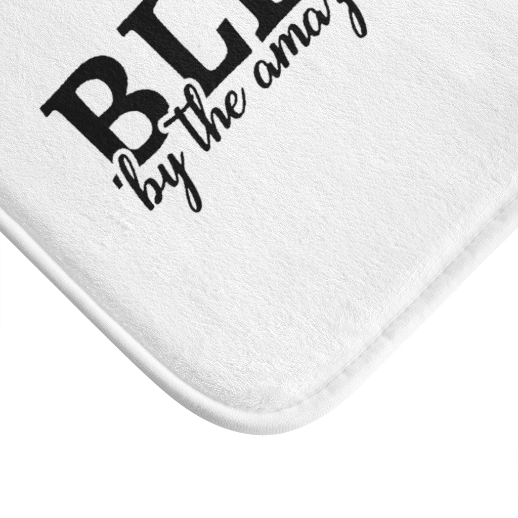''Blessed By The Amazing Grace Of God'' Bath Mat