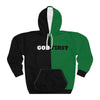 Load image into Gallery viewer, &#39;&#39;God First&#39;&#39; Black&amp;Green Hoodie - H.O.Y (Humans Of Yahweh)