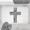Load image into Gallery viewer, Worded Cross Bath Mat