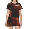 Load image into Gallery viewer, &#39;&#39;YHWH x יהוה‎&#39;&#39; Red Tie-Dye T-Shirt Dress - H.O.Y (Humans Of Yahweh)